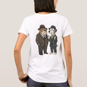 T-shirt graphique duo détective Benjamin bouton