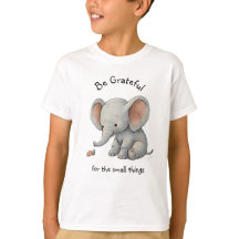 T-Shirt Graphique Éléphant Reconnaissant