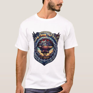 T-Shirt Graphique Emblème Industriel de Forgeron V