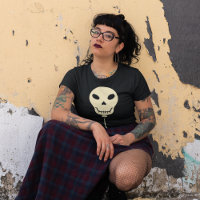 Graphique en forme de crâne de ballon Goth