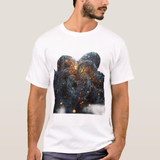 T-Shirt Graphique en Maille de Fil Métallique Lumi