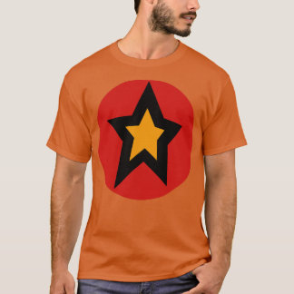 T-shirt Graphique en petit cercle rouge or