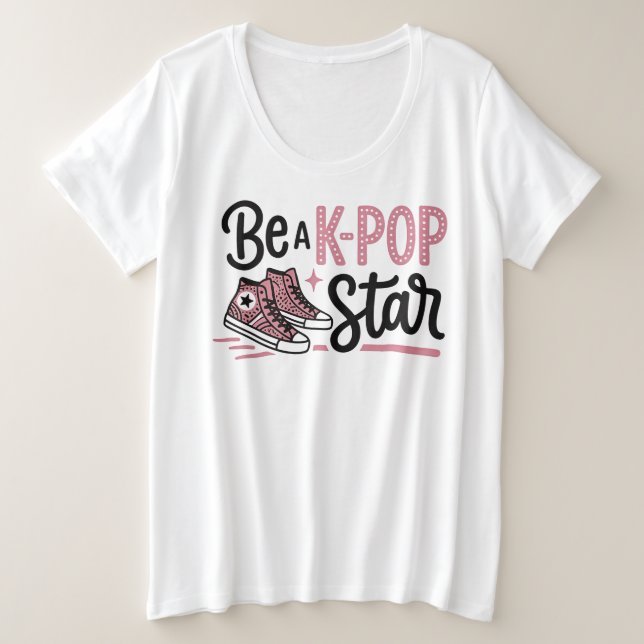 T-shirt graphique « Être une star de la K-POP » (Design devant)