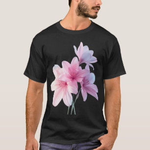 T-Shirt Graphique Fleur de Lys Rose Esthétique.