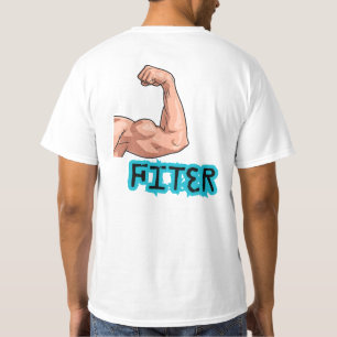 T-shirt graphique Flex Fitness Bicep "FITER" Moti