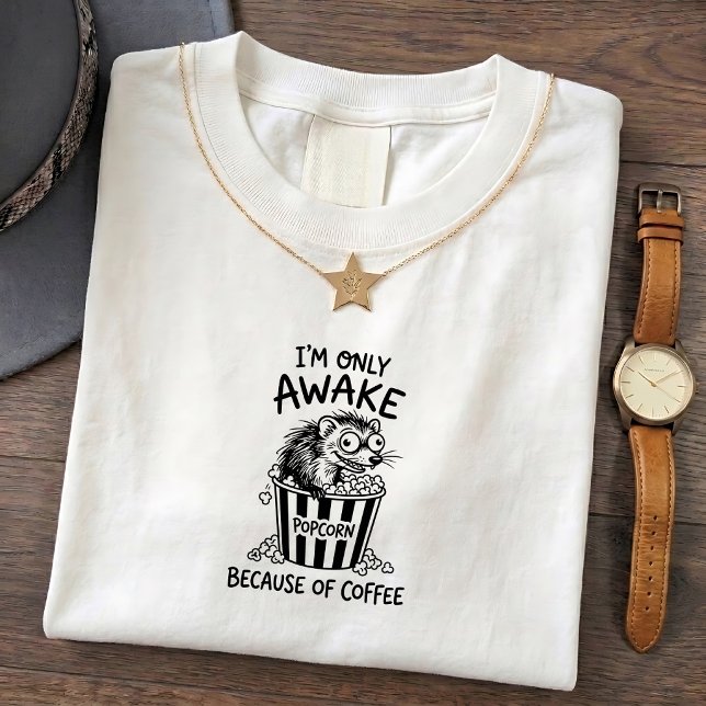 T-shirt graphique fun à propos du café et de la be (Créateur téléchargé)