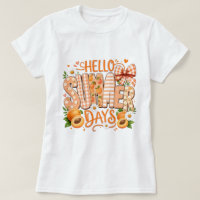 T-shirt graphique Fun Hello Summer