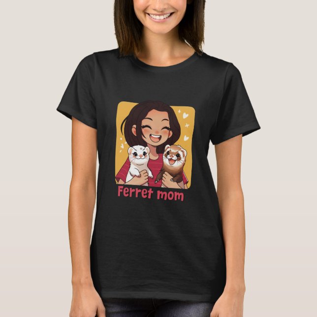 T-Shirt Graphique Furet Maman (Devant)