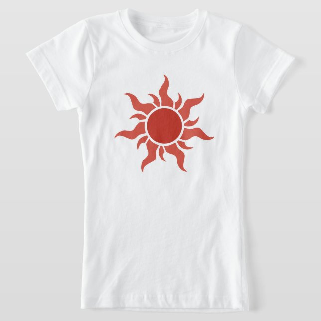 T-Shirt Graphique géométrique rétro soleil levant  (Poser)