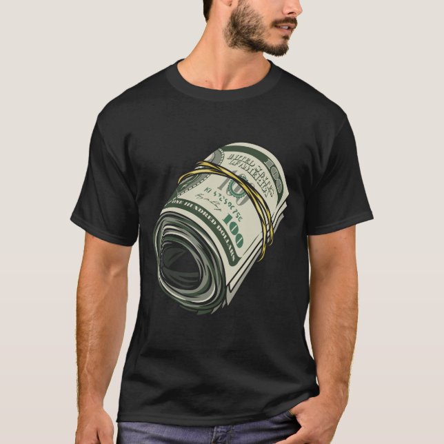 T-Shirt Graphique Gras « Money Dollars » (Devant)