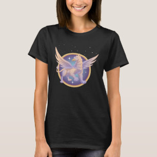 T-shirt Graphique Griffin enchanteur avec fond céleste