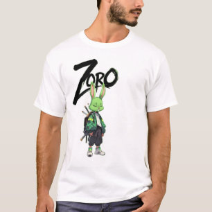 T-Shirt Graphique Guerrier Lapin Zoro Anime