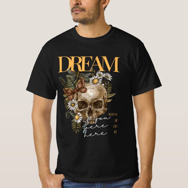 T-shirt graphique Halloween Éffrayant de rêve (Devant)