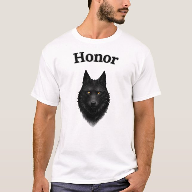T-Shirt Graphique Honor Black Wolf (Devant)
