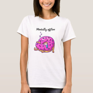 T-Shirt Graphique Hors Ligne Mentalement