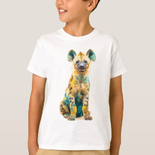 T-Shirt Graphique Hyène Pop Art Psych-Color