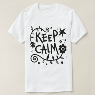T-shirt graphique inspirant minimaliste « Keep Cal