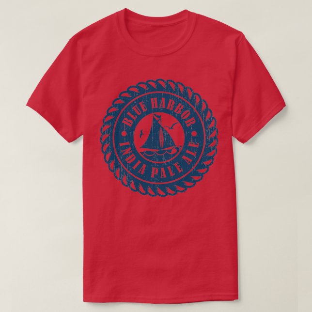 T-shirt Graphique IPA du port bleu T (Design devant)