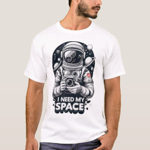 T-shirt Graphique "J'ai besoin de mon espace"