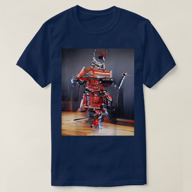 T-shirt Graphique japonais Samurai CyberPunk (Design devant)