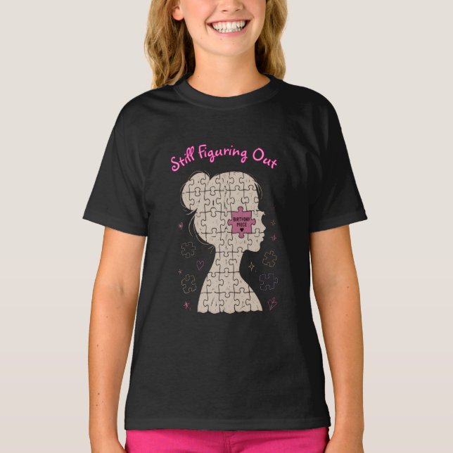T-Shirt Graphique "Je Cherche Encore" pour Adolesc (Devant)
