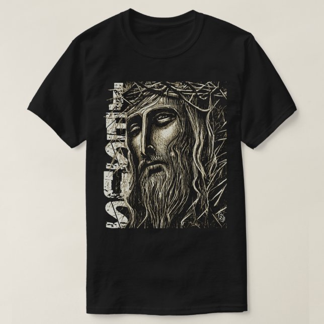 T-shirt graphique Jesus Bold (Design devant)
