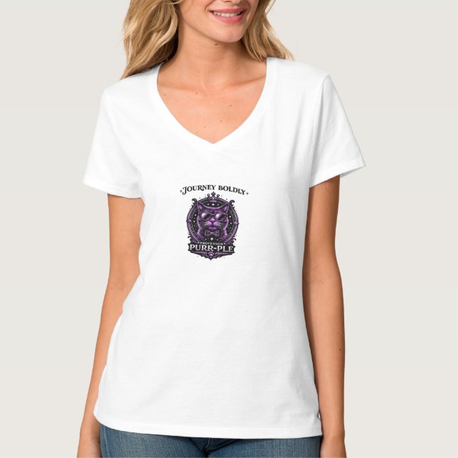 T-shirt graphique « Journey Boldly » – Professeur  (Devant)