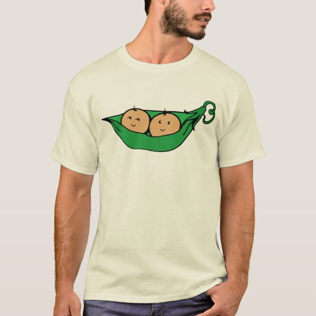 T-shirt Graphique jumeau de cosse (Devant)