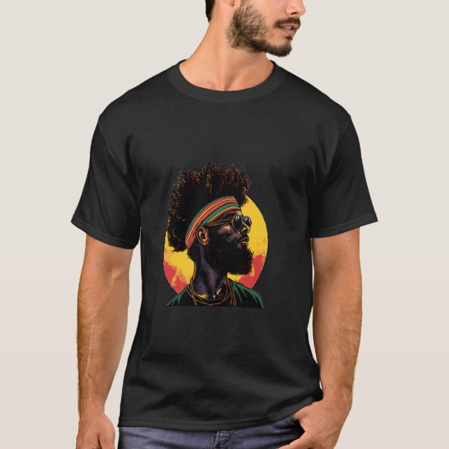 T-shirt Graphique Juneteenth Histoire des Noirs Fier d'Ame (Devant)