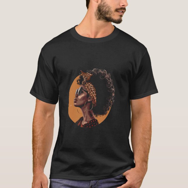 T-shirt Graphique Juneteenth Histoire des Noirs Fier d'Ame (Devant)