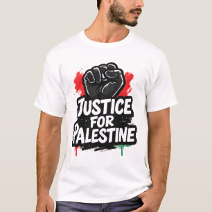 T-shirt graphique Justice pour la Palestine