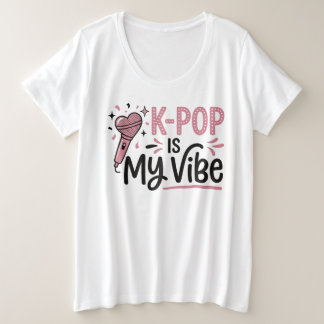 T-shirt graphique K-POP Is My Vibe Microphone