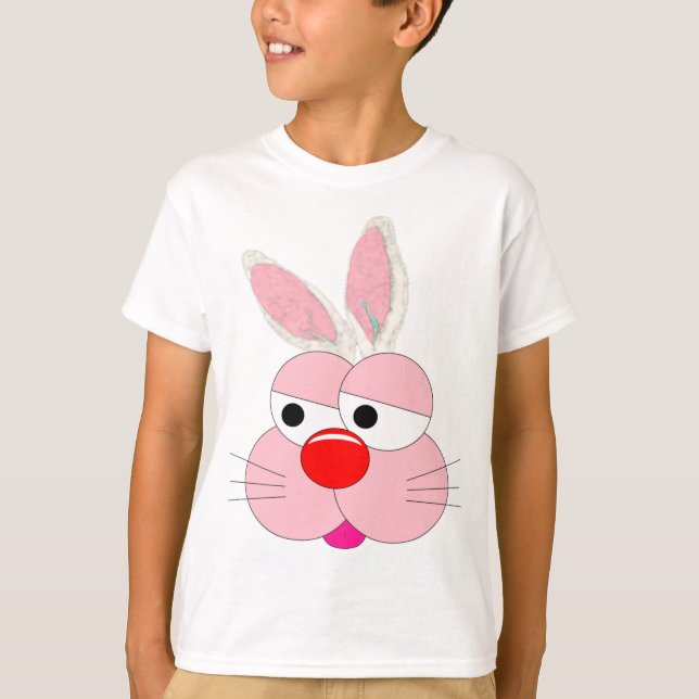 T-shirt graphique lapin de dessin animé mignon - S (Devant)