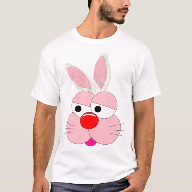 T-shirt graphique lapin de dessin animé mignon - S (Devant)