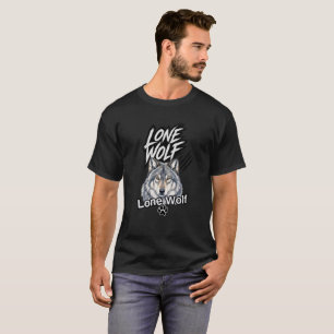 T-Shirt Graphique Loup Solitaire