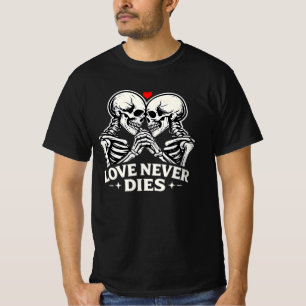 T-shirt graphique Love Never Dies Eternal Love.