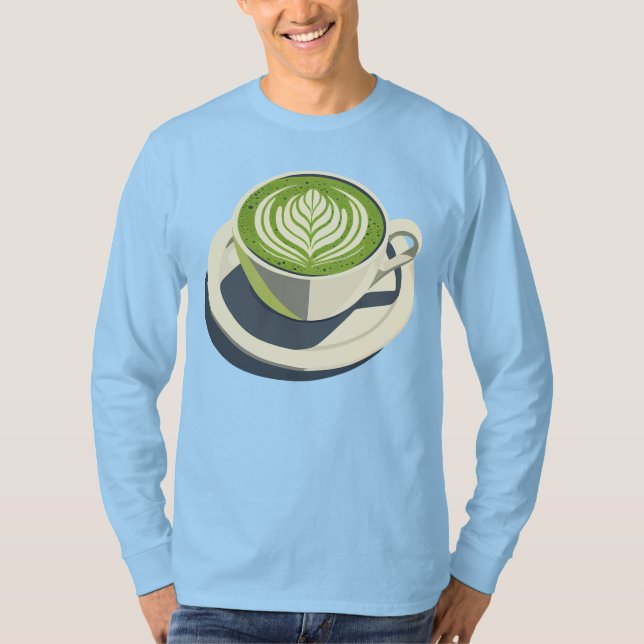 T-shirt graphique Matcha Latte Art – Amateur de ca (Devant)
