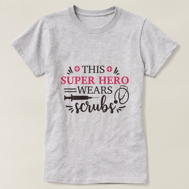 T-shirt Graphique Médicale honorant les héros de la santé (Design devant)