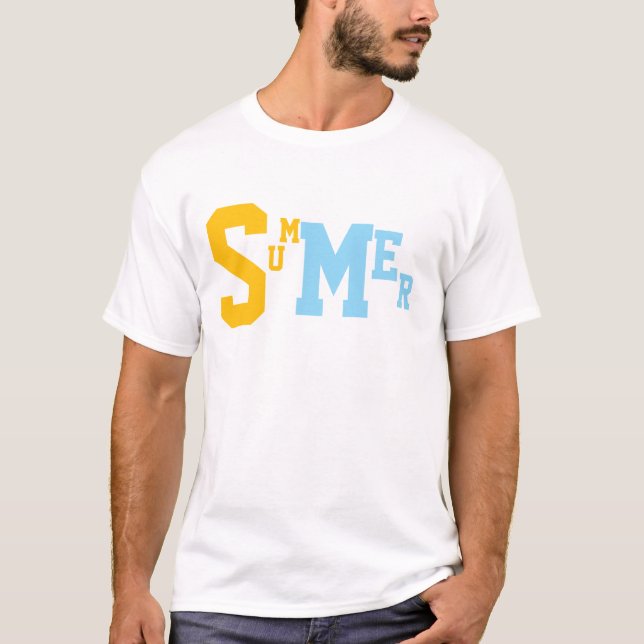 T-shirt graphique Men Summer Vibes Tshirt minimali (Devant)