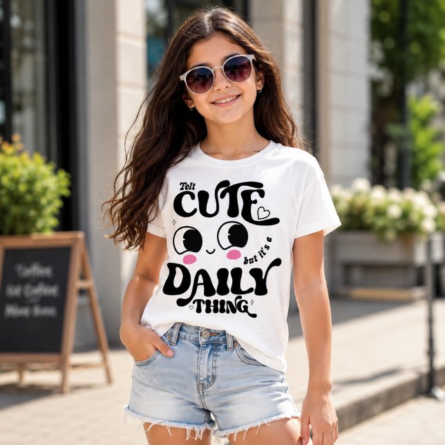 T-shirt graphique mignon Kawaii pour filles (Créateur téléchargé)