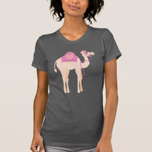 T-shirt graphique mignon stylisé chameau à une bos