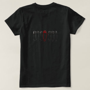 T-Shirt Graphique Minimaliste Épingle de Sécurité
