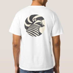T-shirt graphique minimaliste Raccoon Animal mod