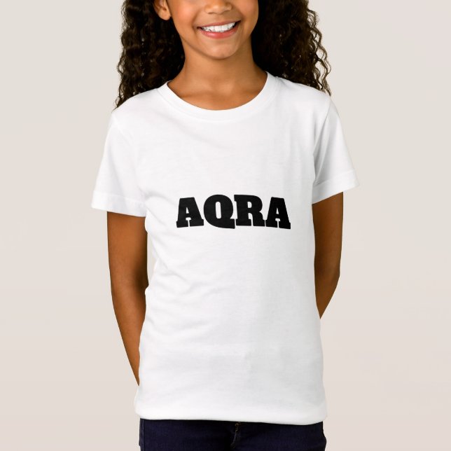 T-Shirt graphique minimaliste Signature AQRA (Devant)