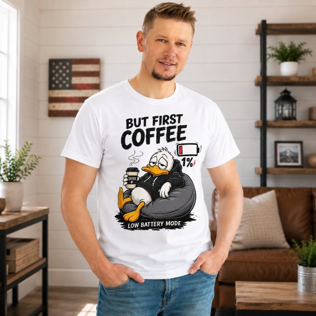 T-shirt graphique mode batterie faible MAIS D'ABOR (Créateur téléchargé)