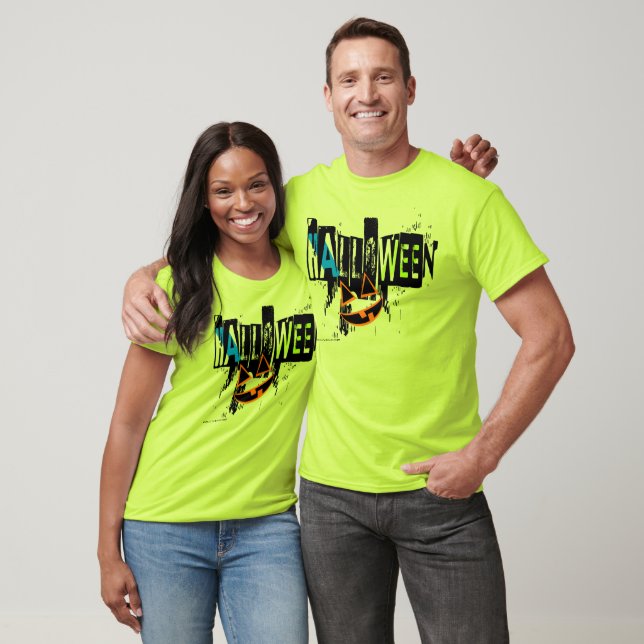 T-shirt graphique moderne abstrait avec sourire de (Unisexe)