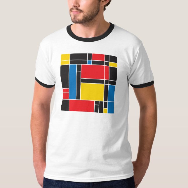 T-shirt graphique moderne de motif inspiré par (Devant)