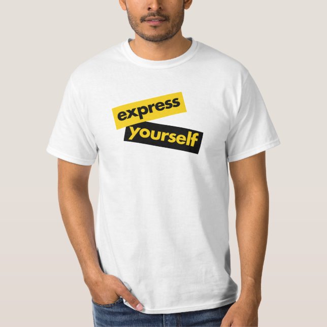 T-shirt Graphique moderne, dynamique, audacieux de l'Expre (Devant)