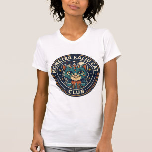 T-shirt graphique Monster Kaiju Cat - Art Monster