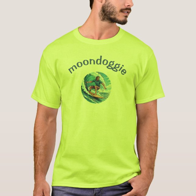 T-Shirt Graphique Moondoggie Surfeur (Devant)